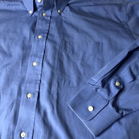 Burberry Blue Men Sz 17.5 33 XL Button Down Shirt - Picture 2 of 5